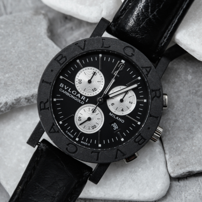 Швейцарские часы Bvlgari Chrongraph Milano Carbon