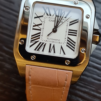 Швейцарские часы Cartier Santos de 100