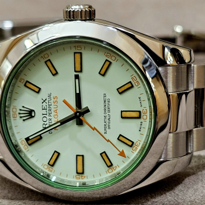 Швейцарские часы Rolex Milgauss 40mm Steel