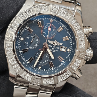 Швейцарские часы Breitling Super Avenger Chronograph Diamond Steel