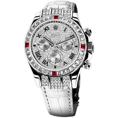 Швейцарские часы Rolex Daytona Cosmograph Diamonds And Ruby Custom