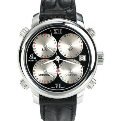 Швейцарские часы Jacob & Co. H-24 FIVE TIME ZONE AUTOMATIC