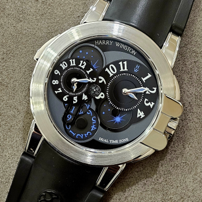 Швейцарские часы Harry Winston Ocean Dual Time