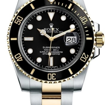 Швейцарские часы Rolex Submariner 40mm Steel and Yellow Gold