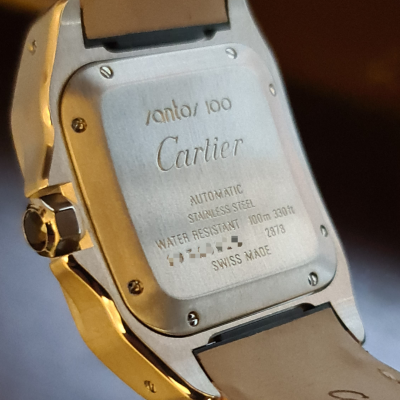 Швейцарские часы Cartier Santos de 100