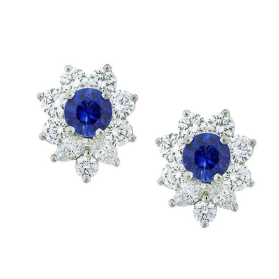 Серьги Tiffany & Co Sapphire and Diamonds Earrings