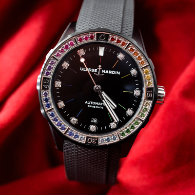 Швейцарские часы Ulysse Nardin Lady Diver Rainbow 39 mm