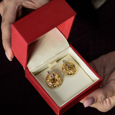 Серьги Carrera y Carrera Círculos de Fuego Shanghai Yellow Gold