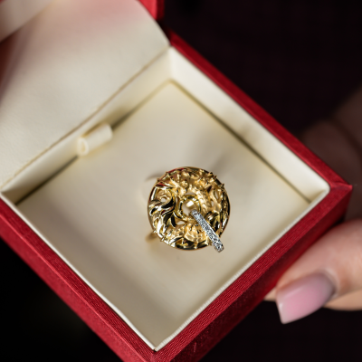 Кольцо Carrera y Carrera Círculos de Fuego Shanghai Yellow Gold