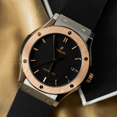 Швейцарские часы Hublot Classic Fusion Titanium King Gold