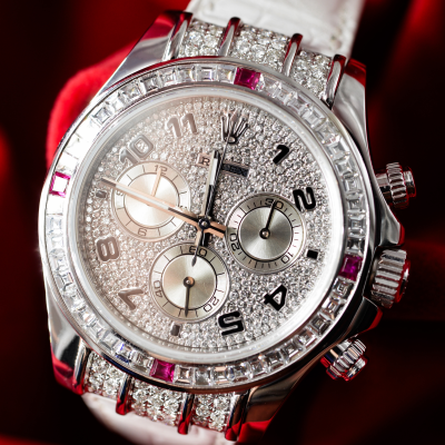 Швейцарские часы Rolex Daytona Cosmograph Diamonds And Ruby Custom