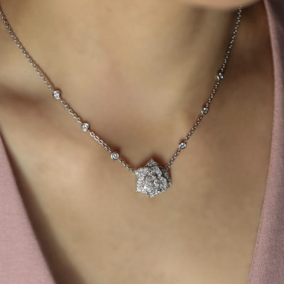 Подвеска Piaget Rose White Gold Diamonds Pendant