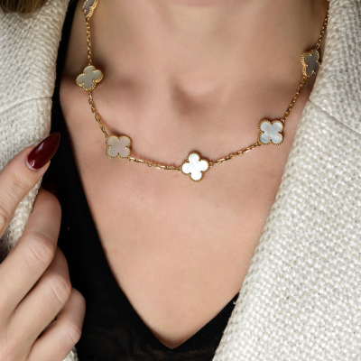 Колье Van Cleef & Arpels Vintage Alhambra necklace, 10 motifs
