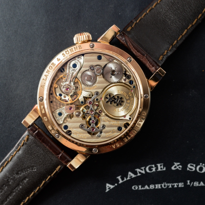 Швейцарские часы A.Lange & Sohne ZEITWERK in 18-carat pink gold