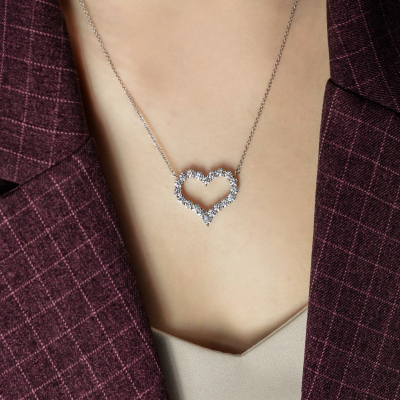 Подвеска Tiffany & Co Diamond Heart Pendant Large Size