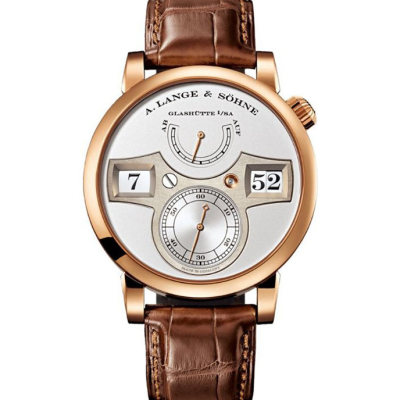 Швейцарские часы A.Lange & Sohne ZEITWERK in 18-carat pink gold