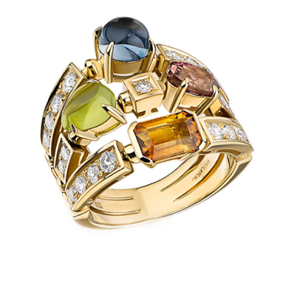 Кольцо Bvlgari Allegra Color Collection 3-Band Ring