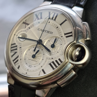 Швейцарские часы Cartier Ballon Bleu de Chronograph 44mm
