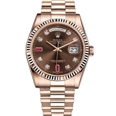 Швейцарские часы Rolex Day-Date Everose Gold 36mm