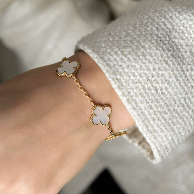 Браслет Van Cleef & Arpels Vintage Alhambra bracelet, 5 motifs