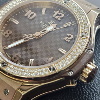 Швейцарские часы Hublot Big Bang Red Gold Cappuccino Diamonds