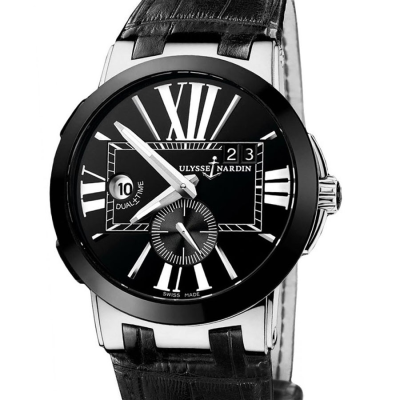 Швейцарские часы Ulysse Nardin Executive Dual Time Black 43 mm