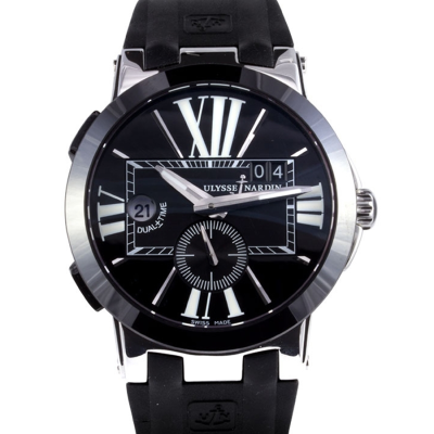 Швейцарские часы Ulysse Nardin Executive Dual Time Black 43 mm