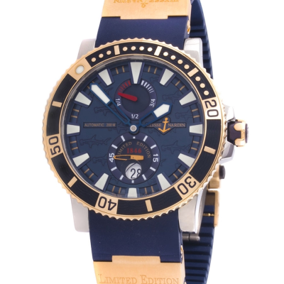 Швейцарские часы Ulysse Nardin Maxi Marine Diver Hammerhead Shark Steel/Gold