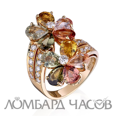 Кольцо Bvlgari Flower Multicolor Sapphire Ring