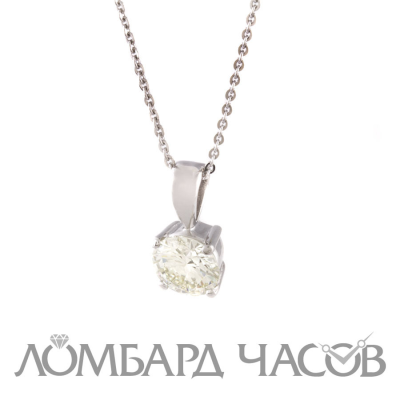 Подвеска No name  с бриллиантом 1.50ct
