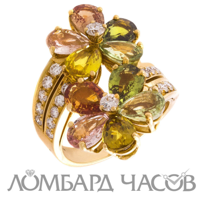 Кольцо Bvlgari Sapphire Flower Ring