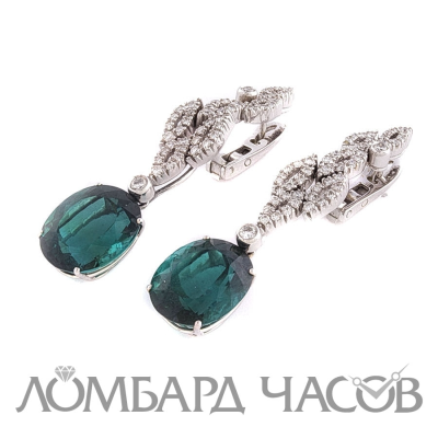 Серьги H.Stern  с зёлеными турмалинами и бриллиантами