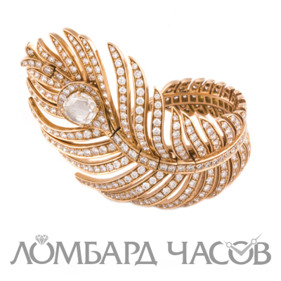 Кольцо Boucheron  Bague Plume de Paon Ring