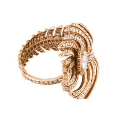 Кольцо Boucheron  Bague Plume de Paon Ring