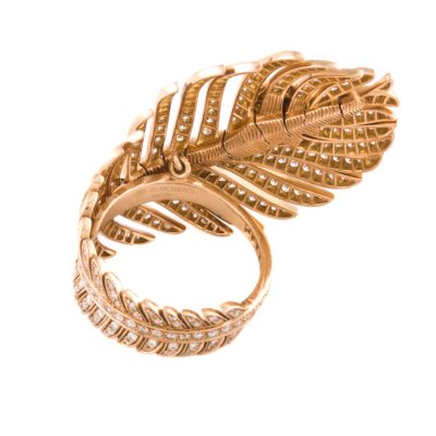 Кольцо Boucheron  Bague Plume de Paon Ring