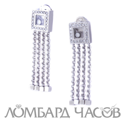 Серьги Chopard Happy Diamonds Squares Earrings