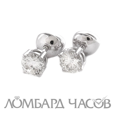 Серьги No name Пусеты по 0,5 ct