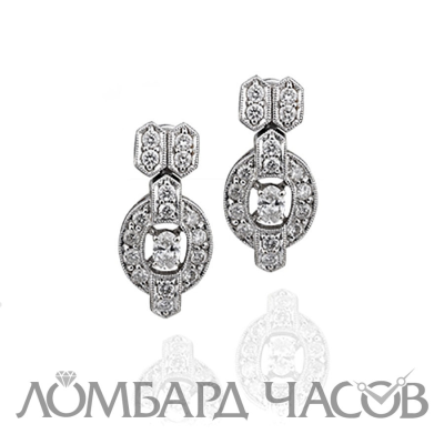 Серьги No name  с бриллиантами