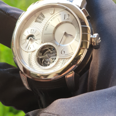 Швейцарские часы Harry Winston Midnight GMT Tourbillon