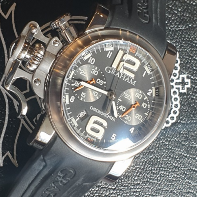 Швейцарские часы Graham Chronofighter RAC Black Fighter