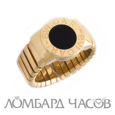 Кольцо Bvlgari  Tubogas Onyx Ring