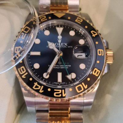 Швейцарские часы Rolex GMT-Master II 40mm Steel and Yellow Gold