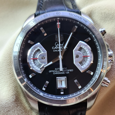 Швейцарские часы Tag Heuer Grand Carrera Calibre Сhronograph 43 mm