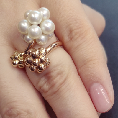 Кольцо Boucheron Grains de Mures Pearls Ring