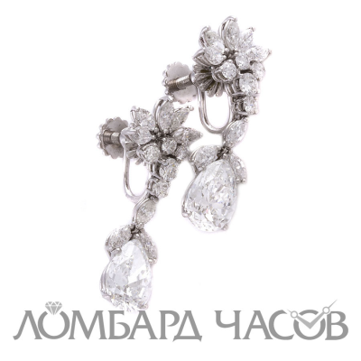 Серьги No name  с бриллиантами