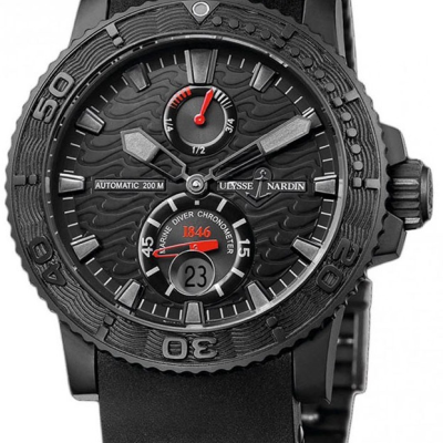 Швейцарские часы Ulysse Nardin Maxi Marine Diver Black Ocean