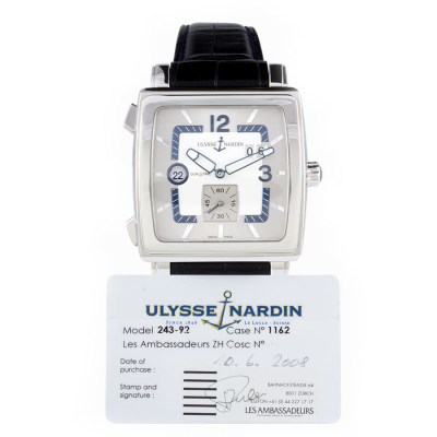 Швейцарские часы Ulysse Nardin  
Quadrato Dual Time