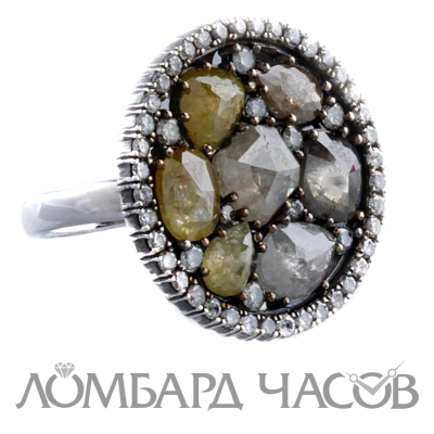 Ювелирное изделие Bochic  кольцо 
с алмазами и бриллиантами