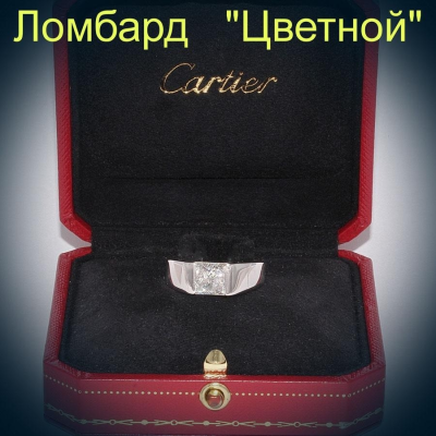 Ювелирное изделие Cartier  
кольцо "TANK" с бриллиантом 2,05 ct