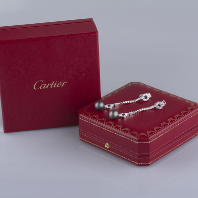 Ювелирное изделие Cartier  
Himalia Tahiti Pearl Gray серьги